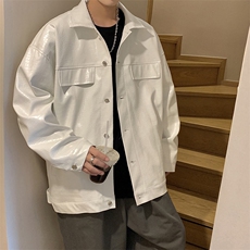 1港风工装皮衣男中性休闲宽松潮流大码M-5XL夹克男JK7757P90控128，男装夹克，星座226-2