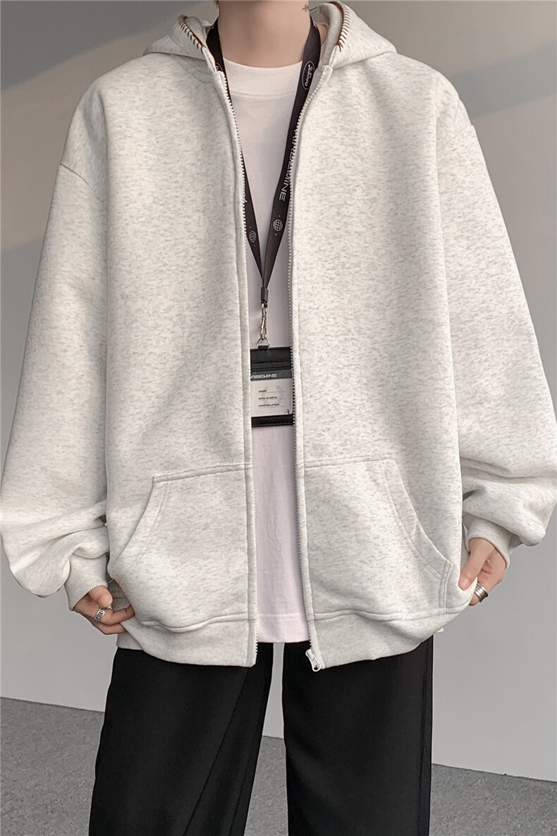 3XL-S基础百搭拉链开衫卫衣男休闲外套小心机WY45-P58400g,女装短外套,电商D206-1