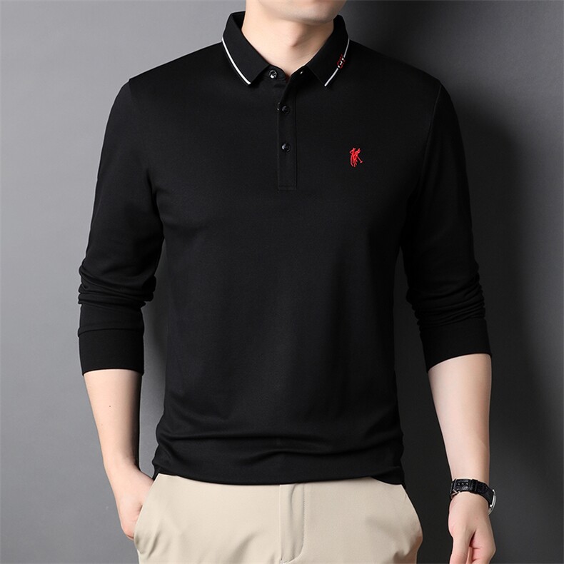 CE609钱塘2020-2中年男士春秋薄款时尚休闲简约长袖T恤货稳P62图片