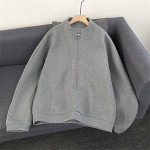 重磅高级感半高领拉链秋季卫衣男女套头cleanfit外套L8106 6-P42图片