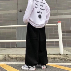 男秋季新款港风休闲裤灯芯绒阔腿裤子K016P30，男装休闲裤，星座1116-2