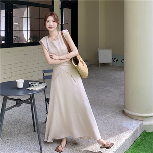 法式优雅气质高级感套装裙女2025夏新款轻奢老钱风收腰显瘦裙套装图片