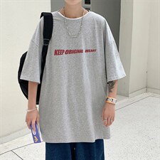 DX17071-P20纯棉短袖t恤男大码半袖打底衫宽松体恤衫港风，男装T恤，电商A040