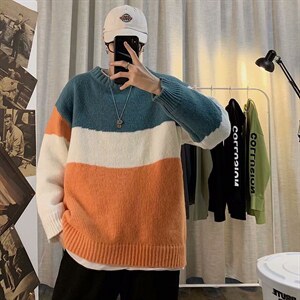 毛衣男韩版潮流个性打底针织衫冬季宽松慵懒ins港风外套my622-p30，男装T恤，星座1008-2