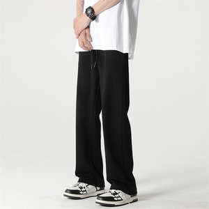 春夏季新款宽松直筒西裤男女款简约百搭休闲裤XZ211-1-K2307-P45图片