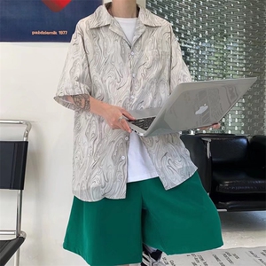 夏季短袖衬衫四面弹短袖衬衫GC19P28图片