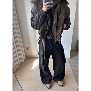 羊羔绒毛棉袄男士冬季2025新款加厚加绒棉衣冬装情侣棉服外套