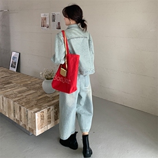 ZB305-款号5808牛仔七分裤套装P185K258，女装套装/套裙，浙宝305