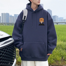 CM068P60新品重磅纯棉连帽卫衣秋冬外套卡通印花帽衫高街外套，男装卫衣，星座304A-1