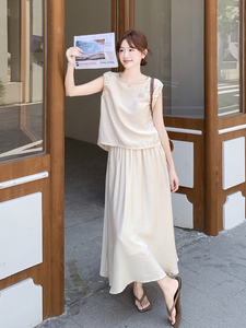 主推重工艺女夏新款休闲减龄穿搭套裙两件套A2609-148-K228图片