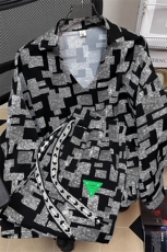 冰丝衬衫男一套装九分裤男潮流搭配七分袖POLO衫男TZ7732P75，男装衬衫，星座226-1