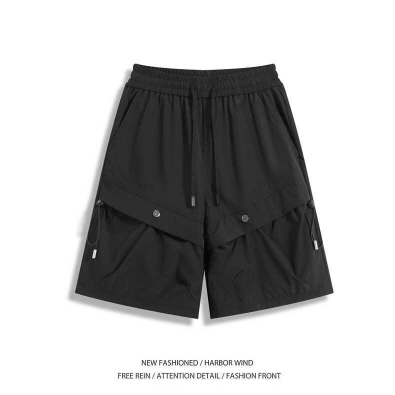 夏季新款户外机能百搭抽绳宽松速干短裤B315-K25789-特p30控58,男装休闲裤,电商B315