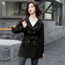 小个子风衣女短款2024春秋新款时尚气质英伦风中长款春秋外套ins,女装风衣,韩蔻秀