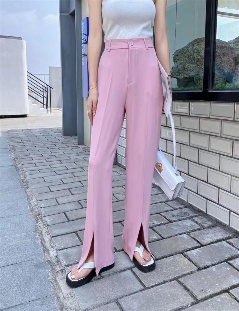 【现货】前开叉薄料夏日西裤版型好，其它，CHERRY·印