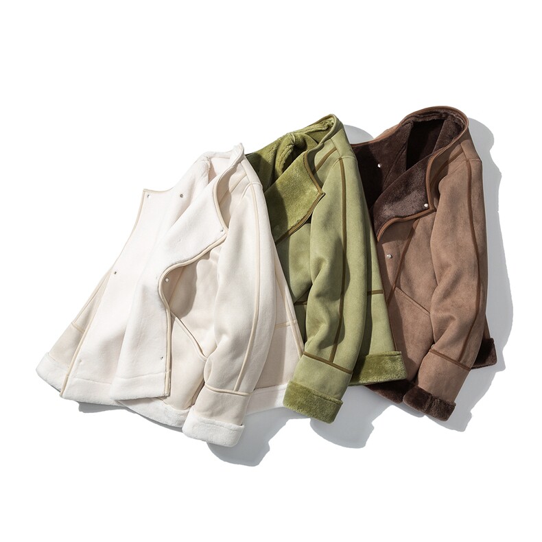 1白底皮毛一体高级感轻奢机车大码M-5XL棉服外套男8708P158控228，男装棉衣，星座226-2