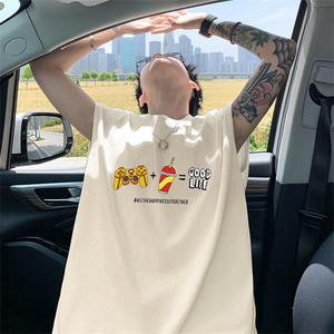 可48小时发货支持抖音得物来样二开240克重磅美式纯棉背心无袖t恤图片