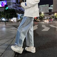 2020秋季牛仔裤男士韩版潮流休闲老爹裤子工装坠感裤潮kz367，男装牛仔裤，星座1008