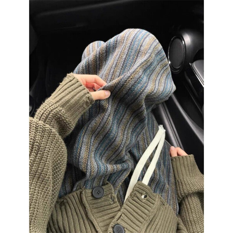 女风加绒毛呢格子休闲阔腿裤ZK0311-P53加绒58,男装休闲裤,星座313A(原308A-2)
