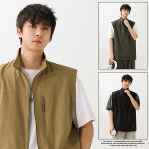 大货已出 2026新款男士户外机能工装钓鱼马甲背心坎肩2412-P55图片
