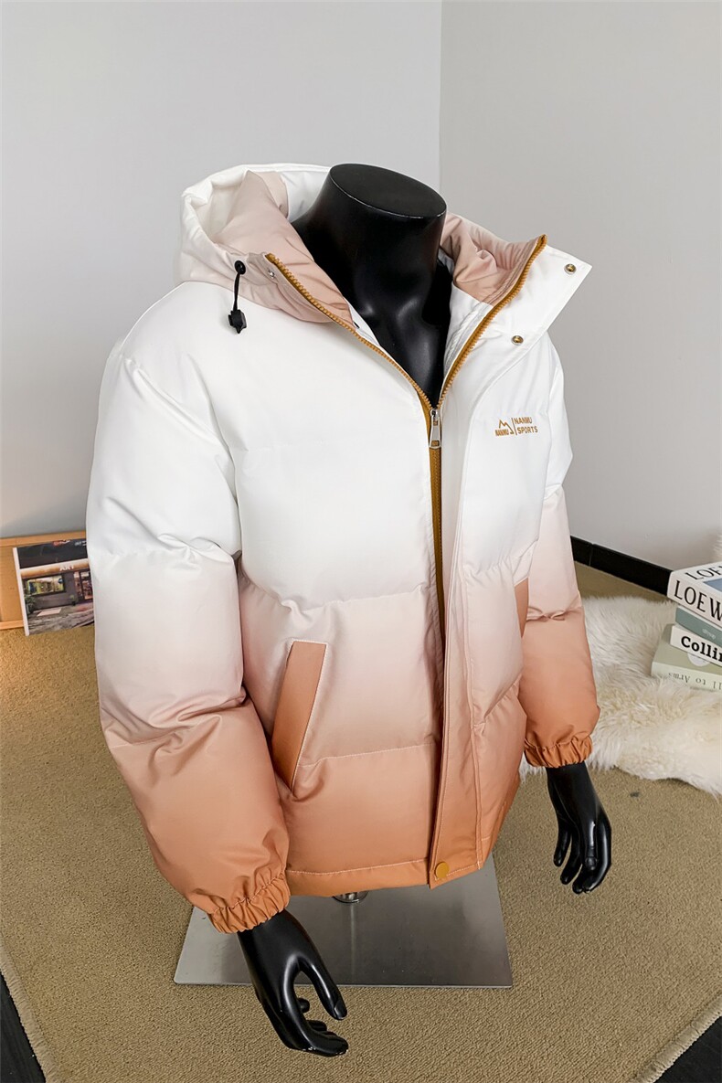 XZ-230-1MY701新款假模简约百搭扎染渐变休闲连帽棉服P118控158,男装棉衣,星座230-1
