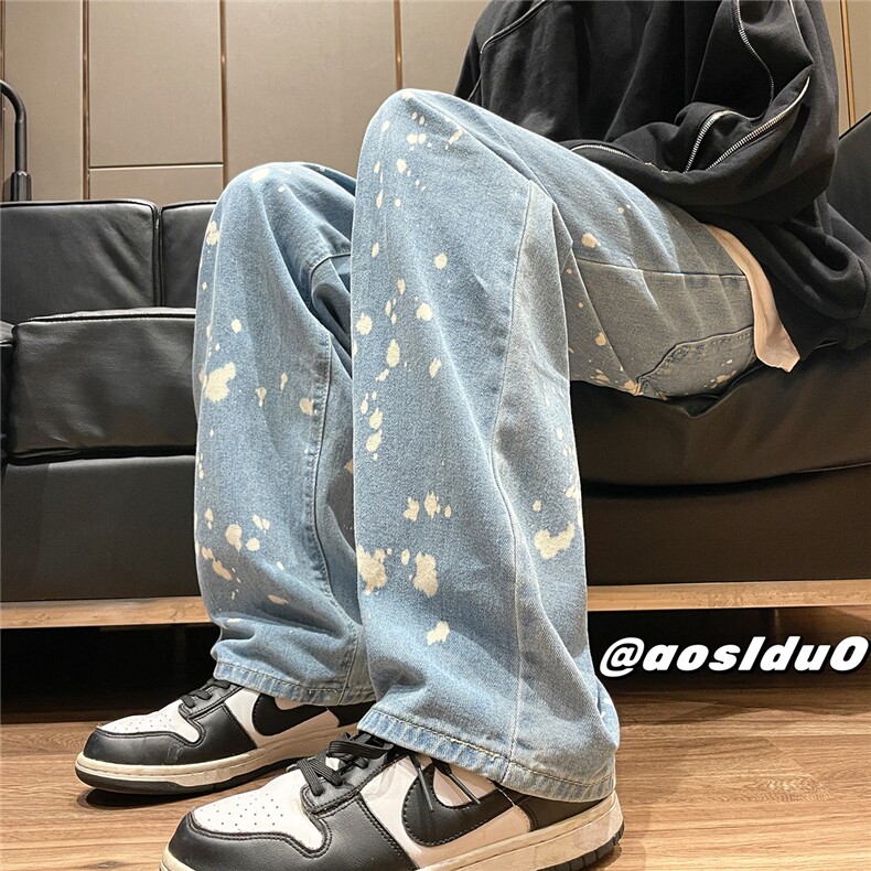 D232A-CN02-P50控68转化率超高喷墨直筒休闲牛仔裤,男装牛仔裤,电商D232A