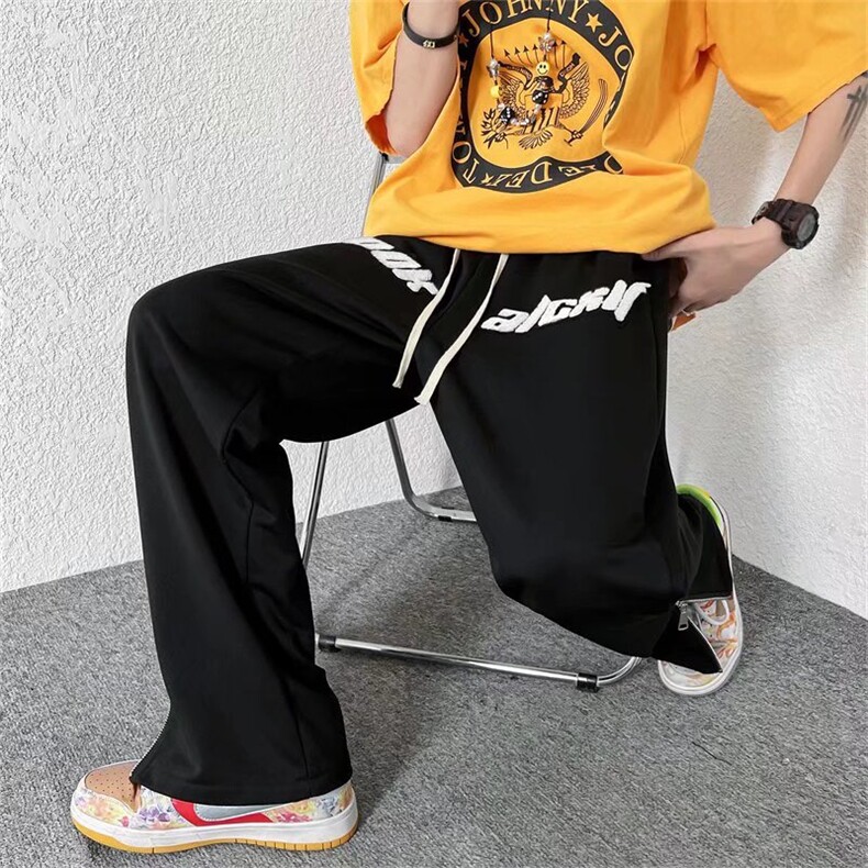 男春季潮流时尚休闲长裤毛巾绣休闲裤D0017P30图片