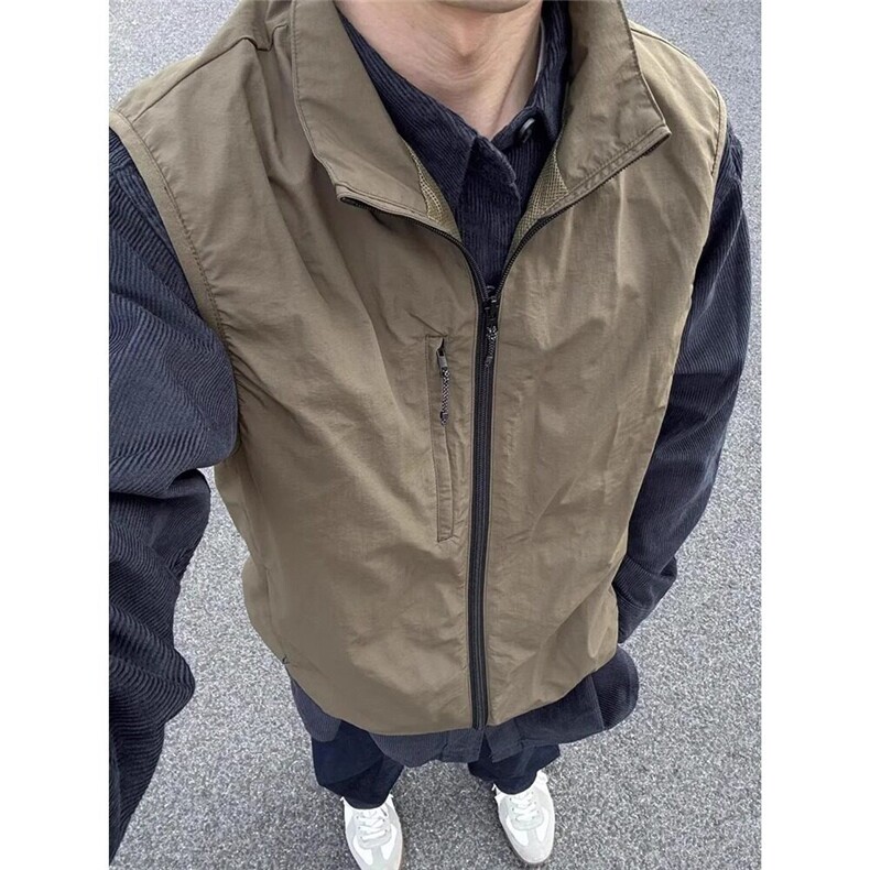 日系户外机能风马甲防水透气春季男简约百搭通勤潮流背心潮W922,男装背心/马甲,星座1116A（原606A-3）