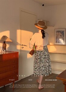 夏季 新款碎花半裙图片