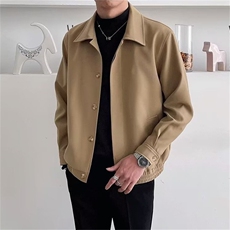W10381-P50网图现货美式复古宽松翻领行政夹克百搭外套，男装夹克，星座1608