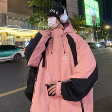 港风冲锋衣棉衣男防风防水棉服棉袄大码外套上衣，男装夹克，电商D325