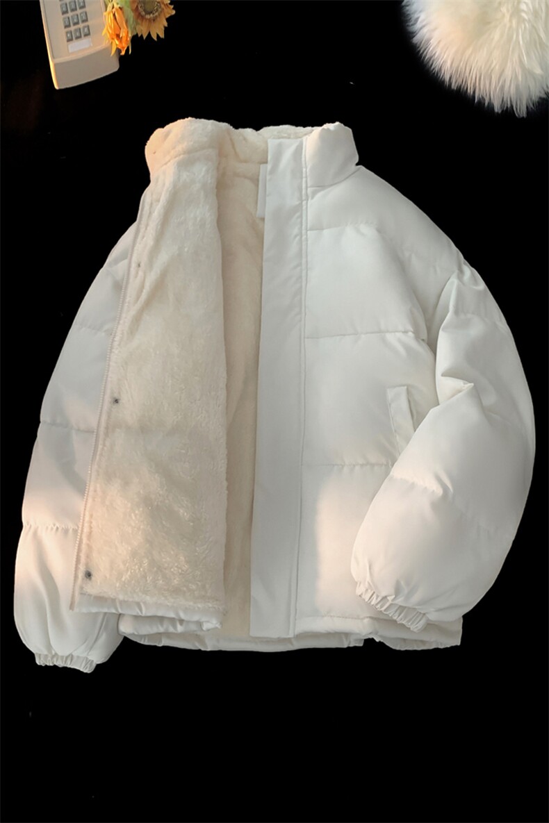 【量大有差】白板纯色加绒加厚棉衣棉袄棉服面包服外套3364-P60,男装棉衣,星座207