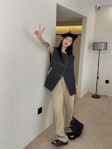 韩版马甲图片