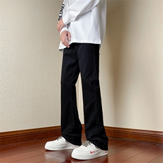 B221美式ins高街小众纯色百搭弹力微喇牛仔裤LK23010-P60控78，男装牛仔裤，电商B221