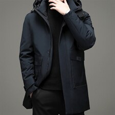 冬季新款中年男时尚外套羽绒服连帽上衣爸爸装YYYR3019-P295，男装羽绒服，电商B212（原钱塘6029）