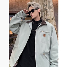 夹克时尚外套女秋季休闲宽松显瘦慵懒风工装上衣JK676，男装夹克，星座1116A-1（原606A）