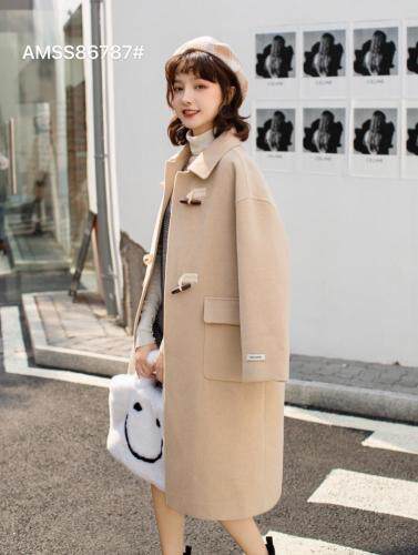 冬装呢料大衣，女装毛呢外套，AMSS 艾玛莎莎