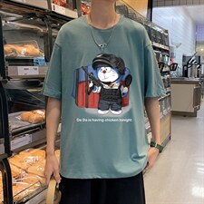 ！春夏新款纯棉宽松短袖T恤男士情侣体恤衫男DX27-P20，男装T恤，电商B367