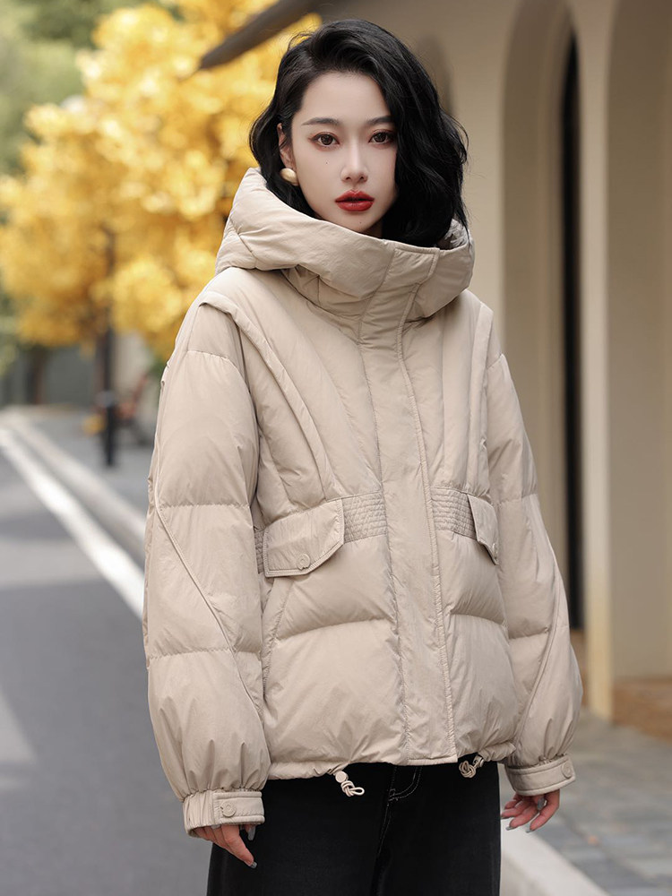YGYL2024冬季新款现货韩版时尚连帽90绒羽绒服,女装羽绒服,阳光伊恋