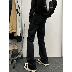 美式高街弹力直筒小脚牛仔裤男简约休闲裤N1218/P33，男装牛仔裤，电商D202-1