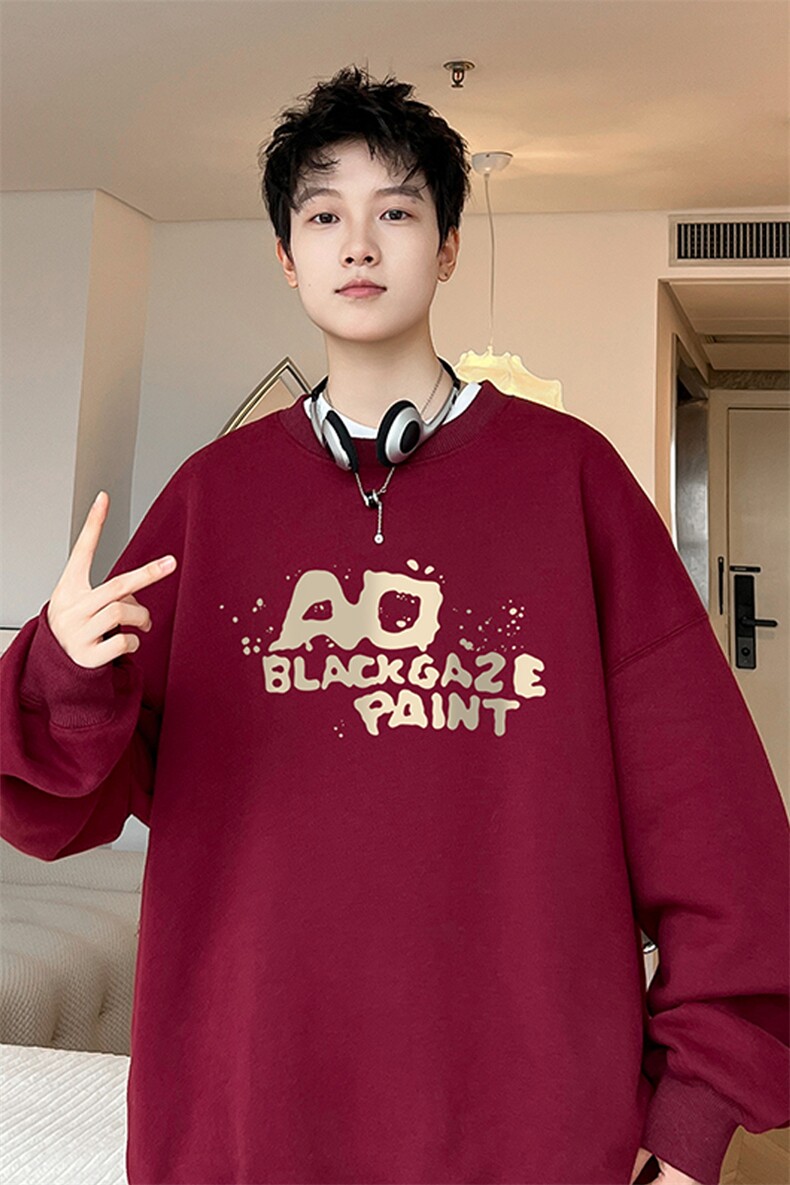！圆领卫衣男长袖T恤男WY145-P28加绒款(JR)-P33控价：49,男装卫衣,电商B367