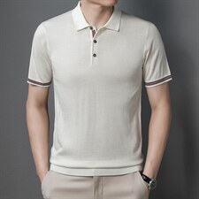 宽松透气POLO衫男2023夏季新款短袖免烫冰丝衫男t恤时尚百搭男装，男装T恤，电商B212（原钱塘6029）