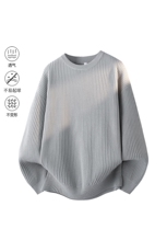 2025秋冬加厚高品质设计感纯色街头圆领轻奢针织毛衣MZ84-P48，男装针织衫/毛衣，星座610B-1