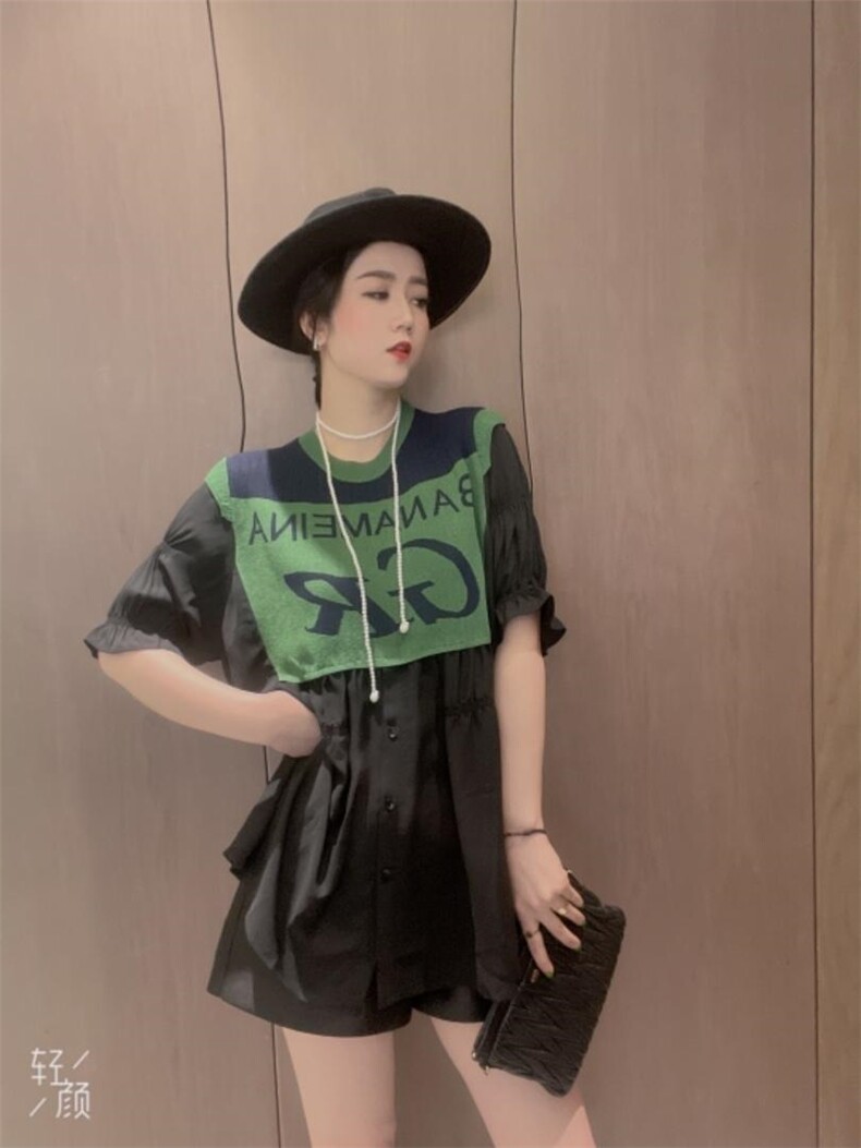 欧版拼接上衣，其它，芭娜美纳