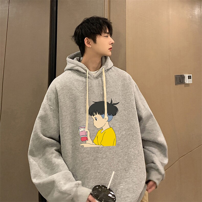 纯棉连帽卫衣男大码运动帽衫宽松薄WY2200-P35,男装卫衣,电商A040