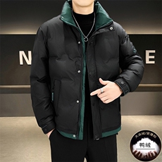 立领拼接羽绒服男士2026冬季新流帅气轻薄外套高品质男装YR8861，男装羽绒服，星座1116A-2（原606A-1）