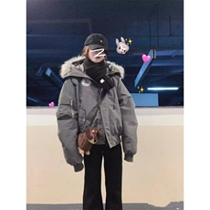 2025新款冬季棉服棉衣男生加厚保暖面包服运动休闲潮牌帅气外套，男装棉衣，四季星座505