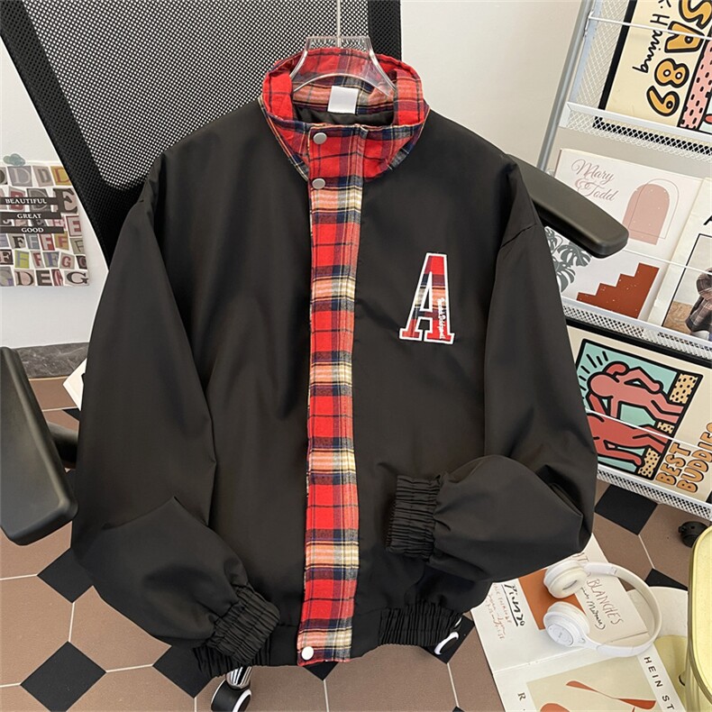 美式街头翻领夹克男cleanfit高街宽松飞行服外套JK19-P70,男装夹克,星座308B-2