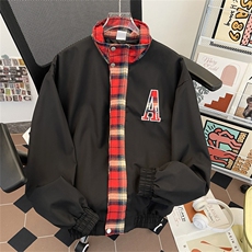 美式街头翻领夹克男cleanfit高街宽松飞行服外套JK19-P70，男装夹克，星座308B-2