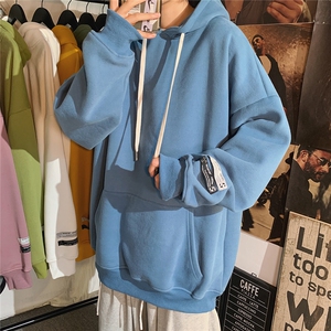 纯色多色百搭休闲男士长袖连帽卫衣W215/特P40控68(加绒P50控78）图片
