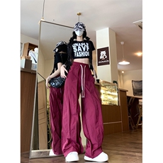 高街休闲裤男女韩版潮流拼接帅百搭2024秋季新款ins长裤K5663-P46，男装休闲裤，星座412-3